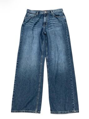 Luck y Brand Wide Leg High Rise Blue Denim Jeans Size 10/30